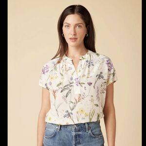 Amour Vert Washable Silk Renata Blouse New XL